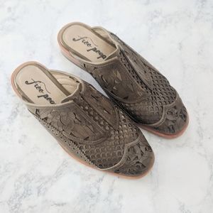 Free People Paramount Green Slip-on Sz 36